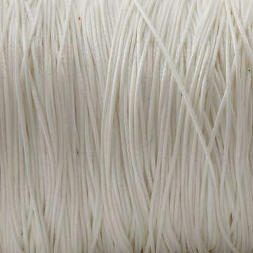 Sznurek powlekany biały 0,5mm