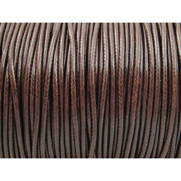 Sznurek powlekany 1,5mm brązowy