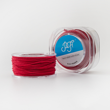 Sznurek bordowy 1,2mm w pudełeczku 22m