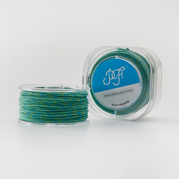 Sznurek zielony mix 1,2mm w pudełeczku 22m