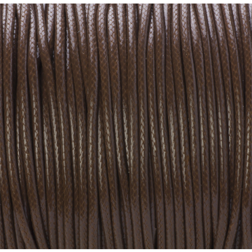 Sznurek powlekany brązowy 2mm