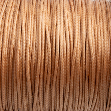 Sznurek powlekany złoty 1mm