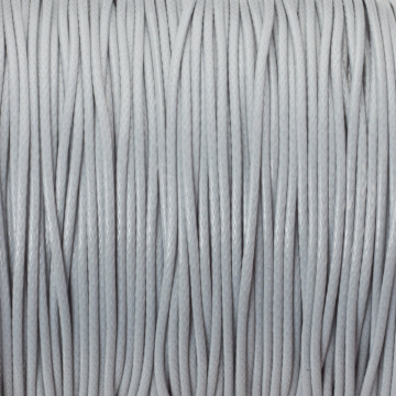 Sznurek powlekany jasny szary 1mm