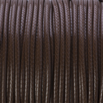 Sznurek powlekany brązowy 2mm