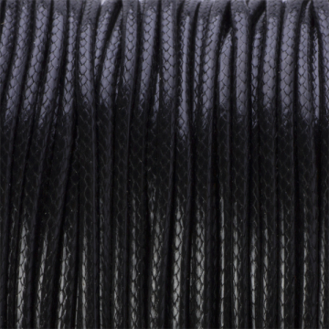 Sznurek powlekany czarny 2mm