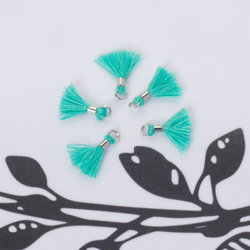 Mini chwosty w srebrnym okuciu morski 10mm Mini chwosty w srebrnym okuciu morski 10mm