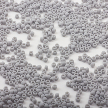 Koraliki TOHO Round 8/0 Opaque-Frosted Gray