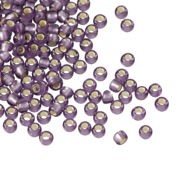 Koraliki TOHO Round 8/0 Silver-Lined Frosted Lt Tanzanite