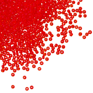 Koraliki TOHO Round 15/0 Transparent-Frosted Siam Ruby