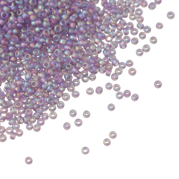 Koraliki TOHO Round 15/0 Trans-Rainbow-Frosted Lt Tanzanite