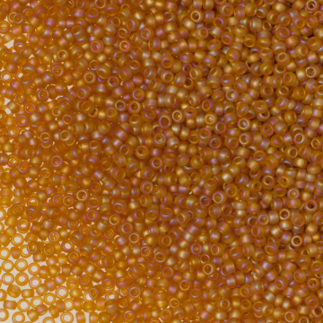 Koraliki TOHO Round 15/0 Trans-Rainbow-Frosted Dark Topaz