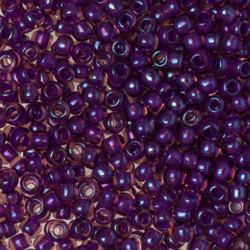 Koraliki TOHO Round 6/0 Inside-Color Rainbow Rosaline/Opaque Purple Lined
