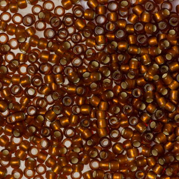 Koraliki TOHO Round 8/0 Silver-Lined Frosted Smoky Topaz