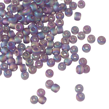 Koraliki TOHO Round 8/0 Trans-Rainbow-Frosted Lt Tanzanite