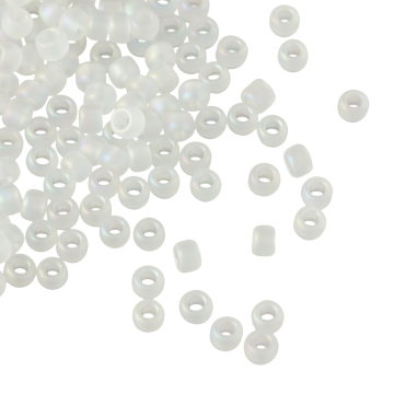 Koraliki TOHO Round 8/0 Trans-Rainbow-Frosted Crystal