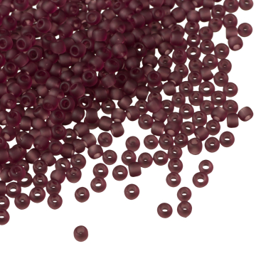 Koraliki TOHO Round 11/0 Transparent-Frosted Med Amethyst