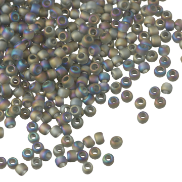 Koraliki TOHO Round 11/0 Trans-Rainbow-Frosted Gray