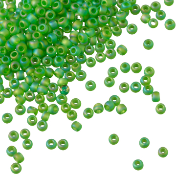 Koraliki TOHO Round 11/0 Trans-Rainbow-Frosted Peridot