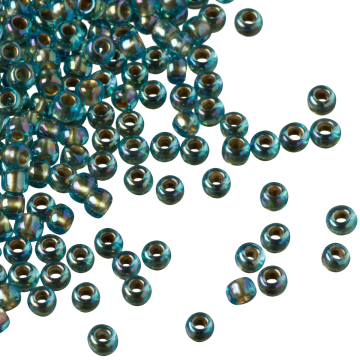 Koraliki TOHO Round 8/0 Gold-Lined Rainbow Aqua
