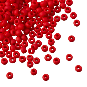 Koraliki TOHO Round 8/0 Opaque-Frosted Pepper Red