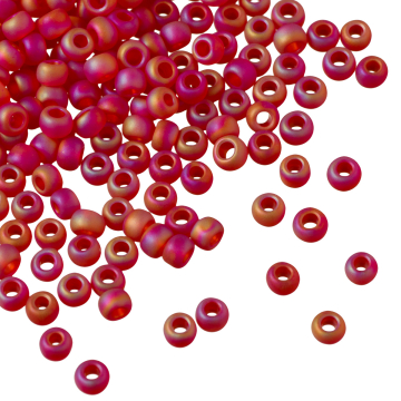 Koraliki TOHO Round 8/0 Trans-Rainbow-Frosted Siam Ruby