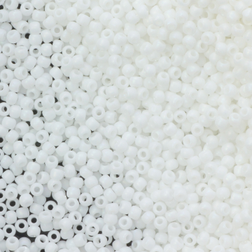 Koraliki TOHO Round 11/0 Matte-Color Opaque White
