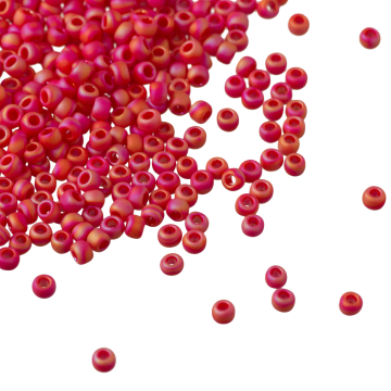 Koraliki TOHO Round 11/0 Opaque-Rainbow Frosted Cherry