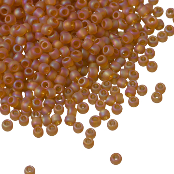 Koraliki TOHO Round 11/0 Trans-Rainbow-Frosted Dark Topaz