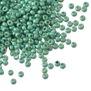 Koraliki TOHO Round 11/0 Permanent Finish - Matte Galvanized Green Teal