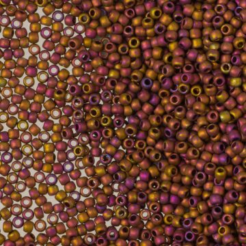 Koraliki TOHO Round Higher-Metallic-Frosted Copper Twilight 11/0