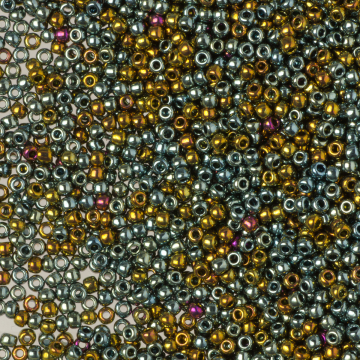 Koraliki TOHO Round Galvanized Blue Gold 11/0