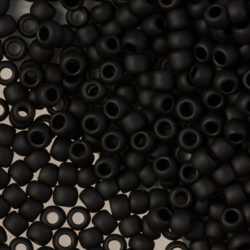 Koraliki TOHO Round 6/0 Opaque-Frosted Jet