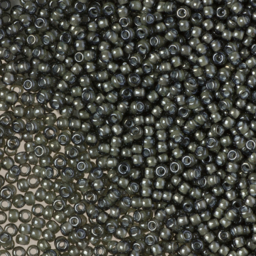 Koraliki TOHO Round 11/0  Inside-Color Black Diamond/White Lined