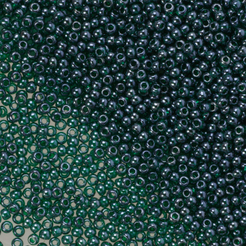 Koraliki TOHO Round 11/0 Trans-Lustered Green Emerald