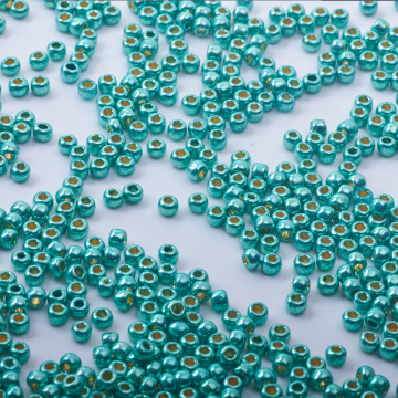 Koraliki TOHO - Round 6/0  PermaFinish Galvanized Green Teal