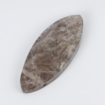 Zawieszka kaboszon wrzeciono kryształ górski gotycki 67x27mm