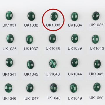 Malachit naturalny kaboszon owal 10mm