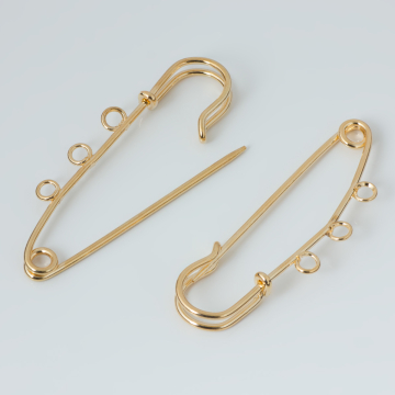 Baza broszki 3 oczka 66x6mm