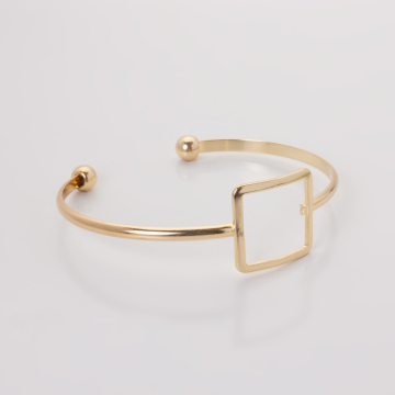 Bransoletka z mosiądzu kwadrat wycięty 16-21cm