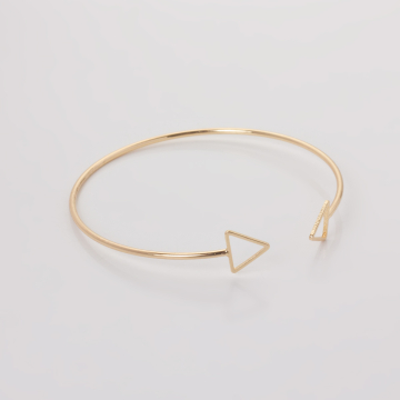 Bransoletka z mosiądzu trójkąty wycięte 17-21cm