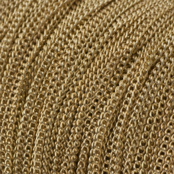 Łańcuszek simple drobny real gold color 3,5x2,5mm