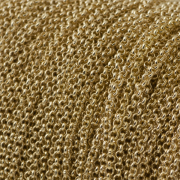 Łańcuszek rollo drobny real gold color 1,7mm