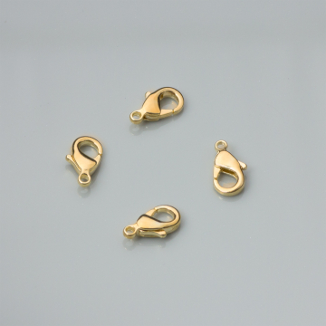 Karabińczyki light gold 10mm