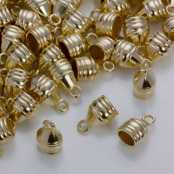 Rowkowane końcówki do rzemieni i sznurków 13x11,5mm