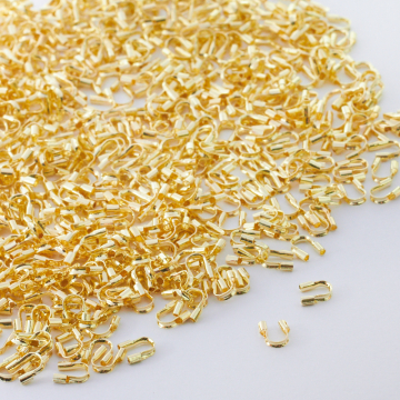 Końcówki do linek skobelki złote 4,5mm
