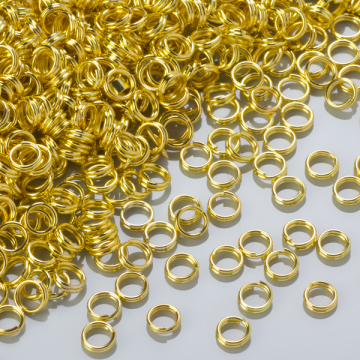 Kółeczka sprężynki light gold 5mm