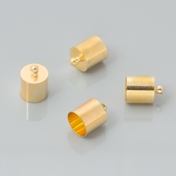 Końcówki do rzemieni light gold 9,5mm