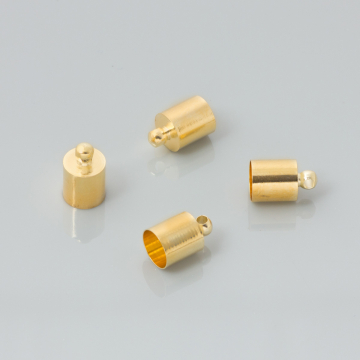 Końcówki do rzemieni light gold 5,5mm