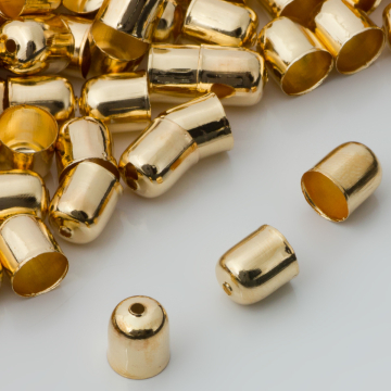 Końcówki do bransoletek naparstki z otworem 7mm