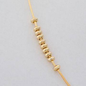 Przekładka oponka z mosiądzu w kolorze złotym 4x2mm